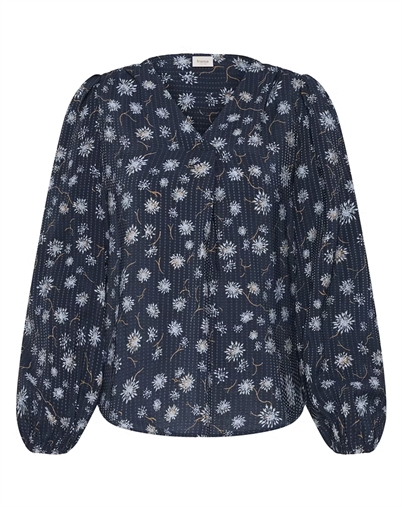 Fransa - FRKalia Bluse - Salute With Blue Brown